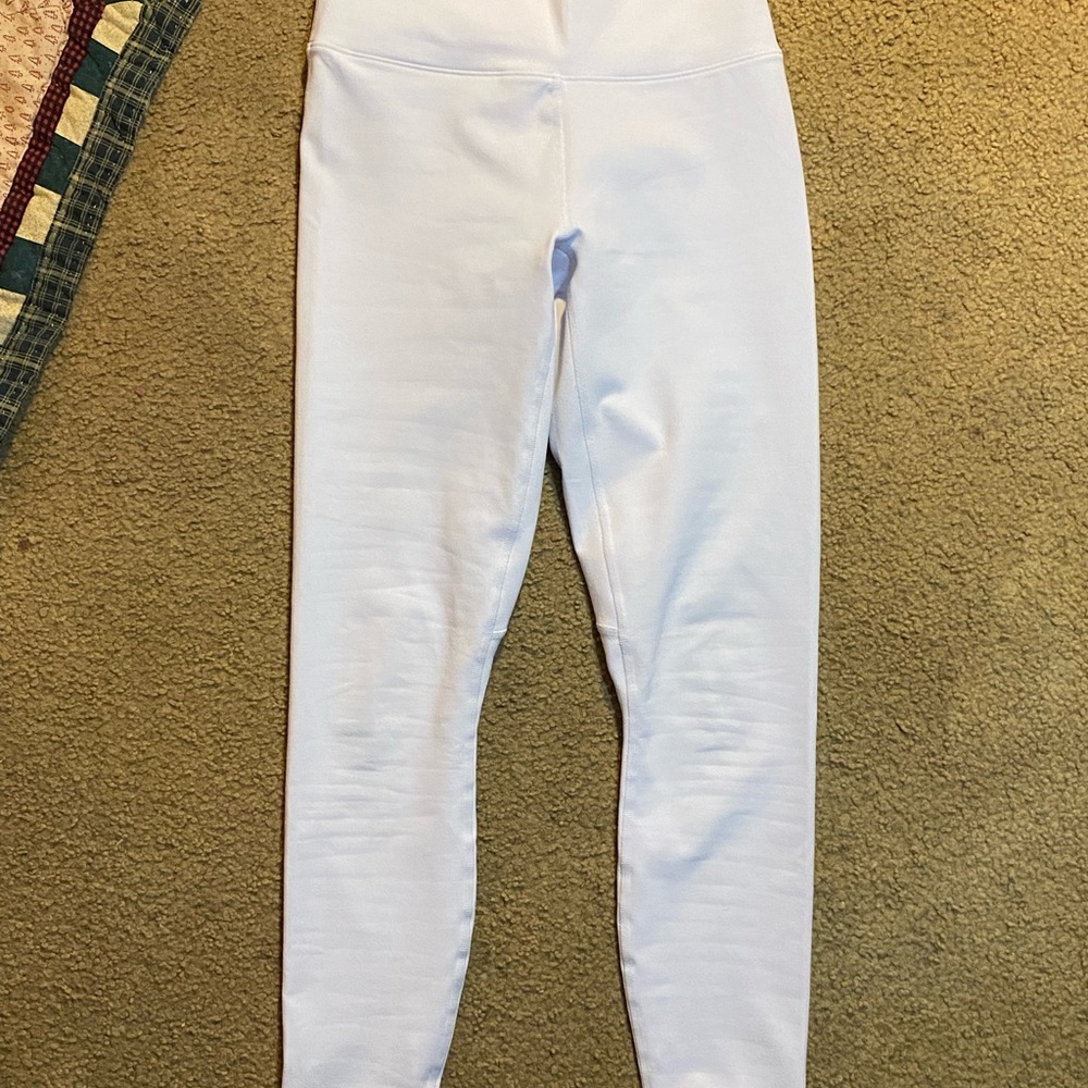 Selling as a set Fabletics multicolor cross pattern pink and orange bra and pant - Picture 7 of 11